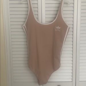 Nude adidas body suit